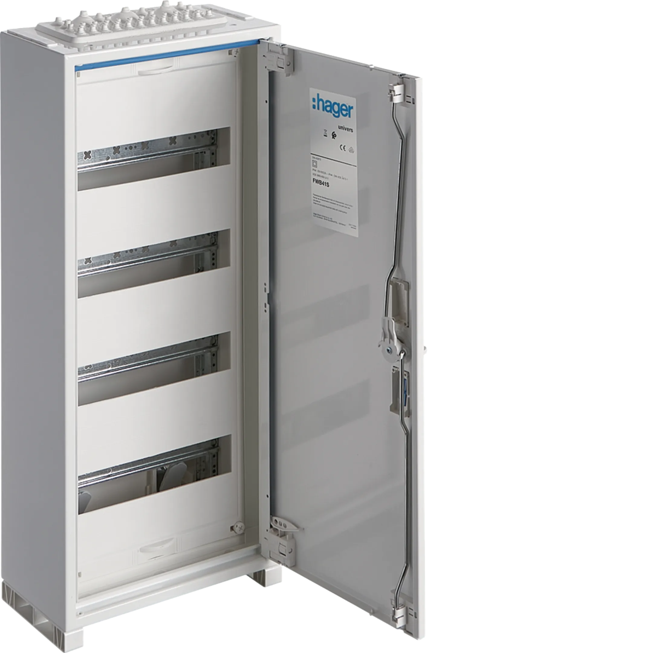 Tablou electric metalic, 48 module, 4X12, aplicat, Hager, Univers, IP44, FWB41S [1]