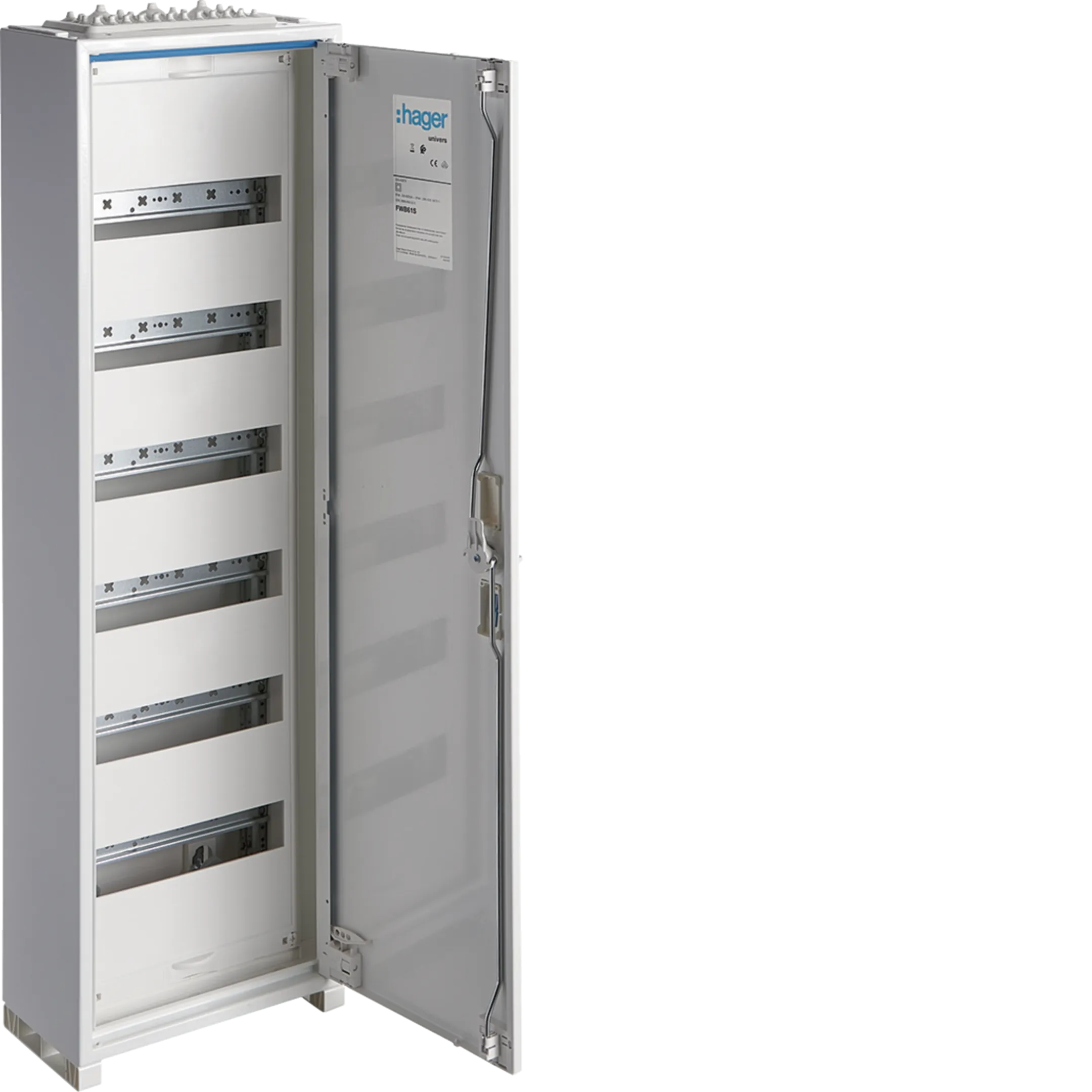 Tablou electric metalic, 72 module, 6X12, aplicat, Hager, Univers, IP44, FWB61S [1]