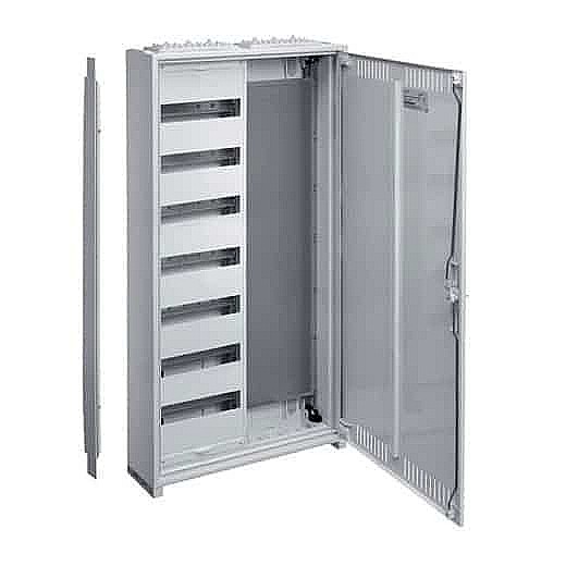 Tablou electric metalic, 84 module, 7X12, aplicat, Hager, Univers, IP31, cu sectie multimedia, FWB72K1 [1]