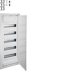 Tablou Volta încastrat cu usa metalica 5X12M - HAGER VU60NE [1]
