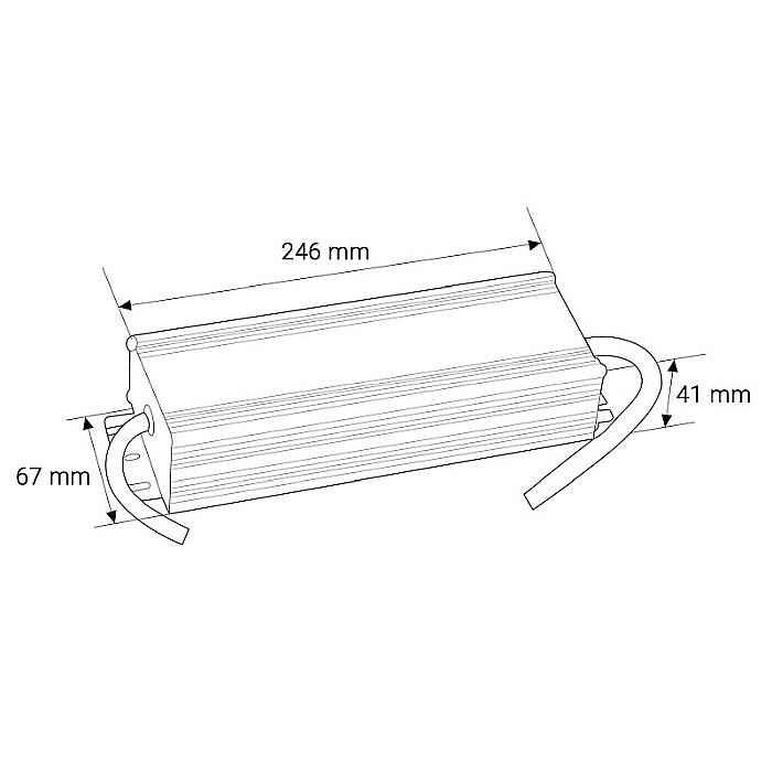 Transformator banda LED 250W, IP67, 230V - 12VDC, LED Market, MSD-CV-250W [2]