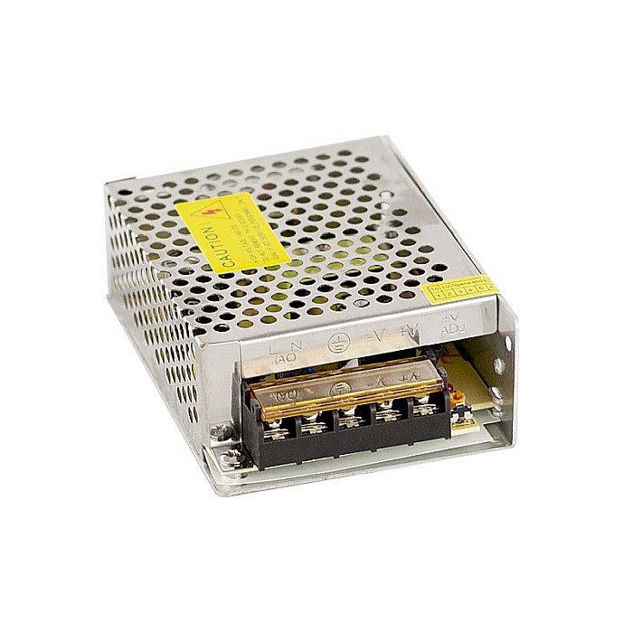 Transformator camere IP 60W/5A, 230V - 12VDC, LED Market, PS60-W1V12 IP20 [2]