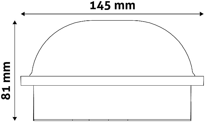 (Triton-O) Aplica perete Oval IP65 20W NW Negru [3]