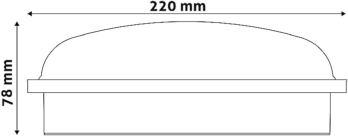 (Triton-R) Aplica perete rotunda  IP65 20W NW Negru [3]