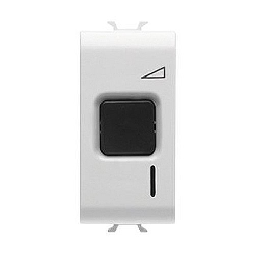Variator cu buton 60-500W 230V 1 modul CH/Alb [1]