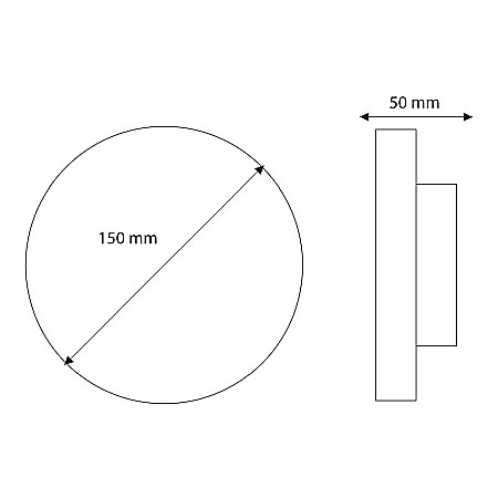 Aplica cu LED de perete exterior LED market COB W27048 12W Alba [1]