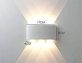 Aplice interioare - Aplica LED de fatada alb 6W
