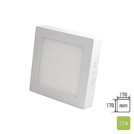 Aplica LED - Aplica patrata LED 12W, 1260lm - 50 000 ore, LED Market, LM-P0112-SS
