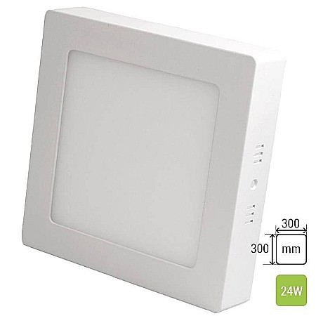 Uncategorized - Aplica patrata LED 24W, 2520lm - 50 000 ore, LED Market, LM-P0124-SS