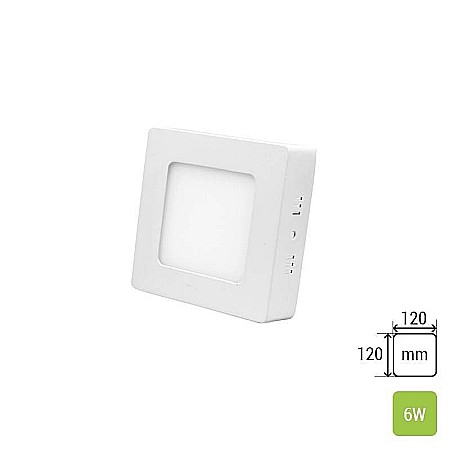 Aplica LED - Aplica patrata LED 6W, 630lm - 50 000 ore, LED Market, LM-P0106-SS