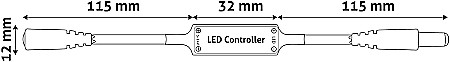 Iluminat banda LED - Banda LED 12V 144W - Dimmer Keys Remote and Controller