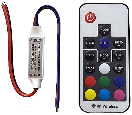 Iluminat banda LED - Banda LED 12V 144W RGB keys Remote and Controller