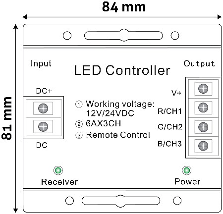 Iluminat banda LED - Banda LED 12V 216W RGB Keys Remote and Controller