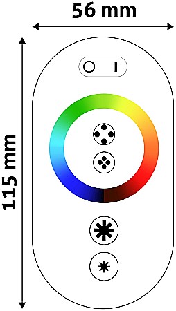 Banda LED 12V 216W RGB Keys Remote and Controller [1]