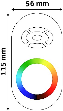 Banda LED 12V 216W RGB Keys Remote and Controller [1]