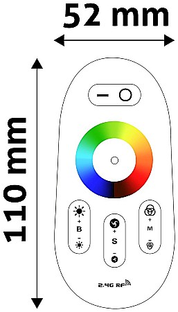 Banda LED 12V 288W RGB+W Remote and Controller [1]