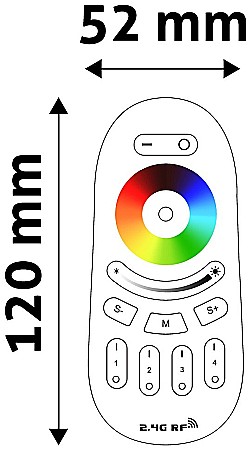 Banda LED 12V 288W RGB+W Zone Remote and Controller [1]