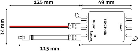 Iluminat banda LED - Banda LED 12V 48W - Dimmer Keys Remote and Controller
