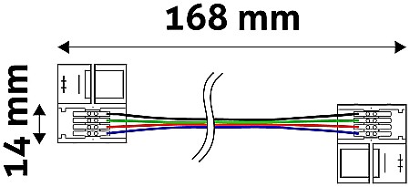 Iluminat banda LED - Banda LED 12V RGB - Cablu conector cu cleme
