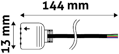 Iluminat banda LED - Banda LED 12V RGB - Cablu conector MAMA