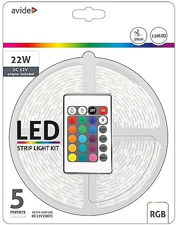 Banda LED Blister 12V 7.2W SMD5050 RGB