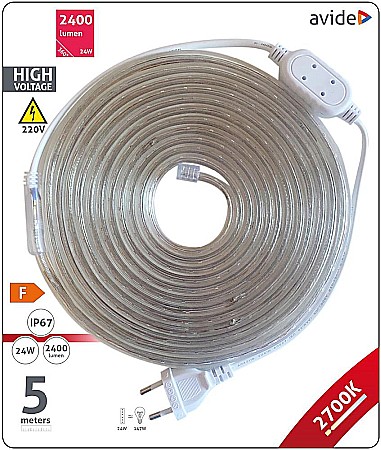 Banda LED Blister 220V 4.8W SMD3528 IP67