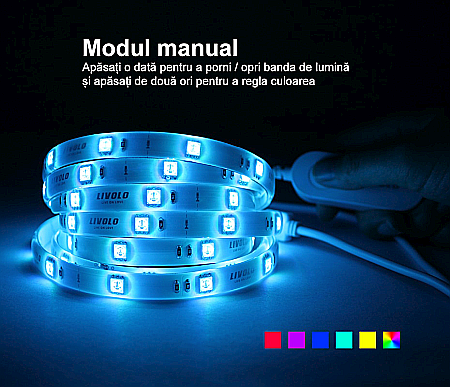 Banda LED Smart 2m, WiFi, 5050 RGB [7]
