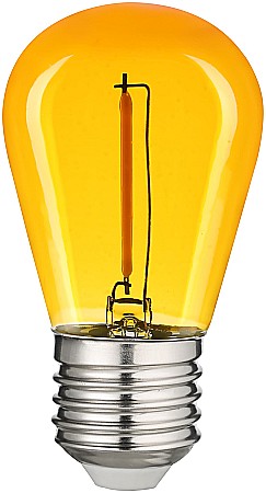 Becuri LED Decor - Bec LED decor cu filemant  Galben