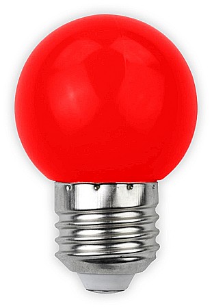 Becuri LED Decor - Bec LED decors G45 Rosu