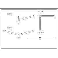Stalpi stradali - Brat Triplu Drept 120° 1m