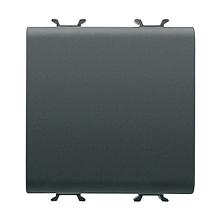 Gewiss Chorus - Buton cu revenire 1P NO 16A 2 module CH/Negru Satin