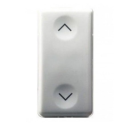 Gewiss System - Buton cu revenire UP/DOWN 1P ND+ND 10A 1 modul SY/WH