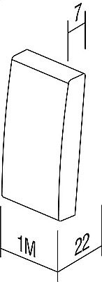 BUTTON 2POLE1M TEM alb [2]