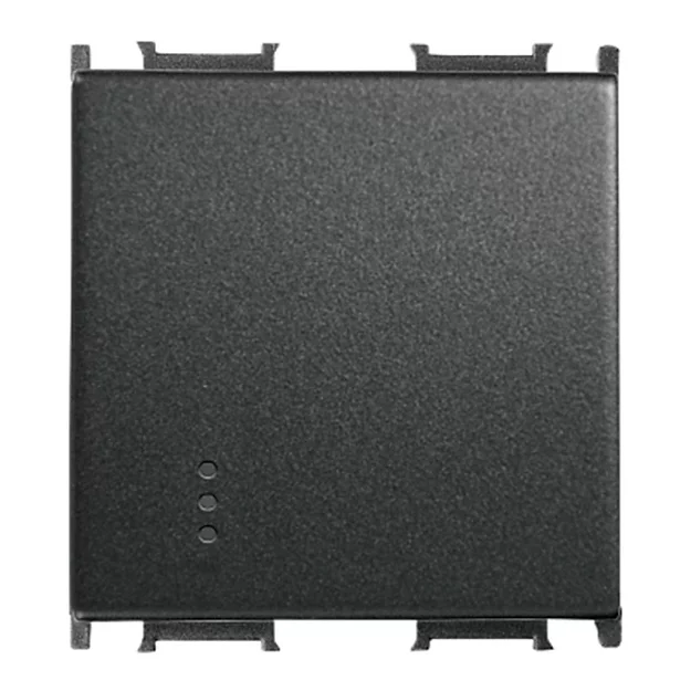 Prize si intrerupatoare - Capac intrerupator simplu cu LED 2M negru