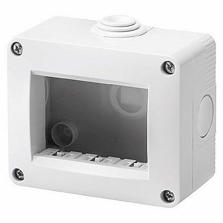 Gewiss - Carcasa aparenta modulara pentru 3 module, IP40, Gri