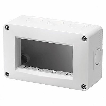 Gewiss - Carcasa aparenta modulara pentru 4 module, IP40, Gri
