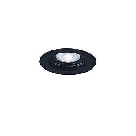 Corpuri de iluminat - CARCASA  NEGRU ROTUND PT GU10 BETA-RR1