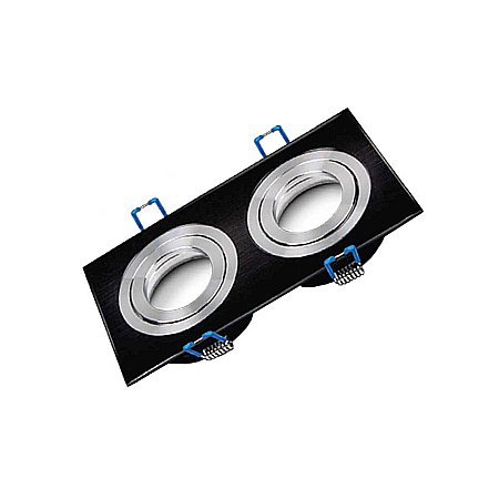 Black Friday - Carcasă ptr. 2xGU10/GU5.3 SPOTTI-S negru