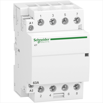 Curba B - Contactor Schneider Electric iCT 63A 4ND 220–240V 50Hz