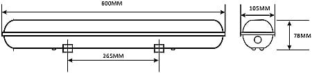 Corp liniar LED 20W 600mm [3]