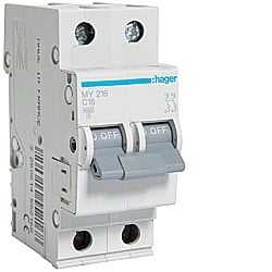Disjunctor 10A, 2P, 4,5kA, C