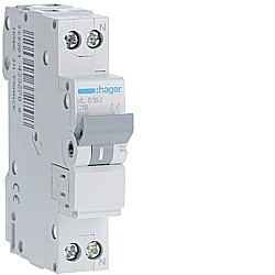 Siguranta Curba C - Disjunctor 16A, 1P+N, 6kA, C
