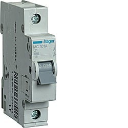 Siguranta Curba C - Disjunctor 1A, 1P, 6kA, C