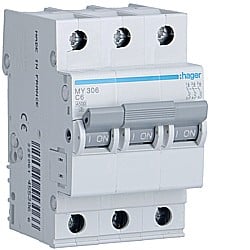 Siguranta Curba C - Disjunctor 6A, 3P, 4,5kA, C