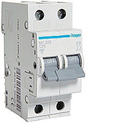Sigurante automate - Disjunctor 25A, 2P, 4,5kA, C