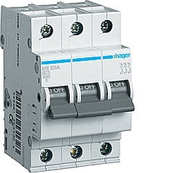 Sigurante automate - Disjunctor 25A, 3P, 6kA, B