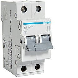 Siguranta Curba C - Disjunctor 2P, 25A, 6kA, C