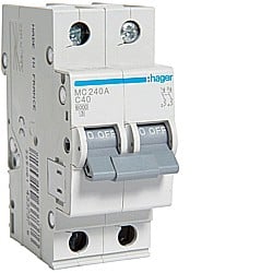Siguranta Curba C - Disjunctor 2P, 40A, 6kA, C