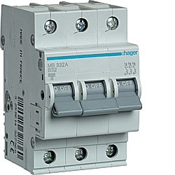 Siguranta Curba B - Disjunctor 32A, 2P, 6kA, B