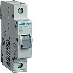 Siguranta Curba C - Disjunctor 3A, 1P, 6kA, C
